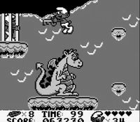 une photo d'Ã©cran de Les Schtroumpfs sur Nintendo Game Boy